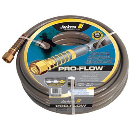 JACKSON PROFESSIONAL TOOLS 5-8 Inchx50&apos; Pro-Flow Commercial Duty Gray Hose JA389068